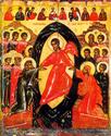 Воскресение.Сошествие во ад. Икона из коллекции Лихачева.